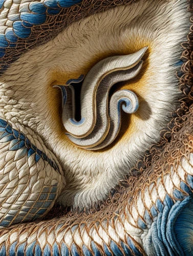 blue sea shell pattern,peacock eye,wampum snake,peacock feathers,osprey claw,swan feather,chambered nautilus,beak feathers,pointed snake,red tailed boa,hawk feather,peacock feather,giant clam,rope detail,snake's head,promethea silkmoth,watercolor seashells,the head of the swan,crocodile eye,snake pattern