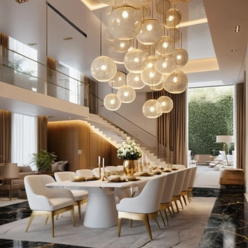 luxury home interior,contemporary decor,modern kitchen interior,modern decor,interior modern design,breakfast room,dining room,modern kitchen,penthouse apartment,interior decoration,interior design,fine dining restaurant,chandelier,dining,dining table,interior decor,largest hotel in dubai,luxury property,modern living room,3d rendering