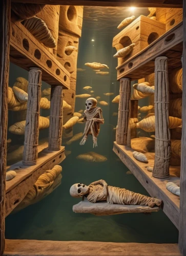 diorama,aquarium decor,noah's ark,dugout canoe,a museum exhibit,wooden sauna,wooden construction,popeye village,underwater playground,aquaculture,aquariums,wood art,wood carving,aquarium,fishing float,log bridge,crocodile park,pallet doctor fish,fossil beds,big-game fishing,Photography,General,Realistic