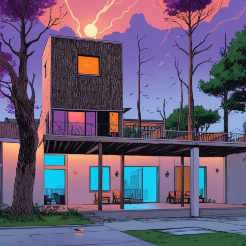 mid century house,mid century modern,an apartment,cubic house,apartment house,house silhouette,modern house,cube house,apartment block,apartment complex,smart house,motel,holiday motel,apartments,bungalow,apartment building,sky apartment,modern architecture,suburb,residential,Photography,General,Realistic