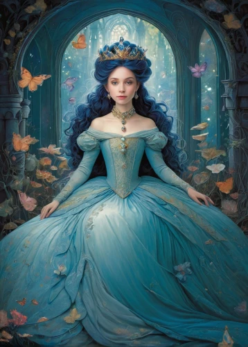 cinderella,fairy tale character,fantasy portrait,fairy tale,fairy queen,children's fairy tale,faery,fairy tales,fairytales,fantasy picture,mystical portrait of a girl,a fairy tale,faerie,rosa 'the fairy,fantasia,fairytale characters,fantasy art,blue enchantress,the snow queen,enchanted,Illustration,Realistic Fantasy,Realistic Fantasy 05