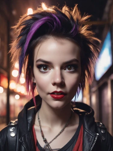 punk,punk design,streampunk,harley,cyberpunk,grunge,goth subculture,knapweed,emo,goth woman,renegade,harley quinn,birds of prey-night,pixie-bob,lis,artificial hair integrations,noodle image,mohawk,portrait photographers,mohawk hairstyle,Photography,Natural