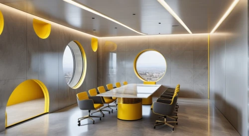 conference room,modern office,meeting room,board room,offices,creative office,interior decoration,search interior solutions,boardroom,assay office,interior design,modern decor,consulting room,conference room table,interior modern design,study room,daylighting,ufo interior,yellow wall,hallway space,Photography,General,Realistic