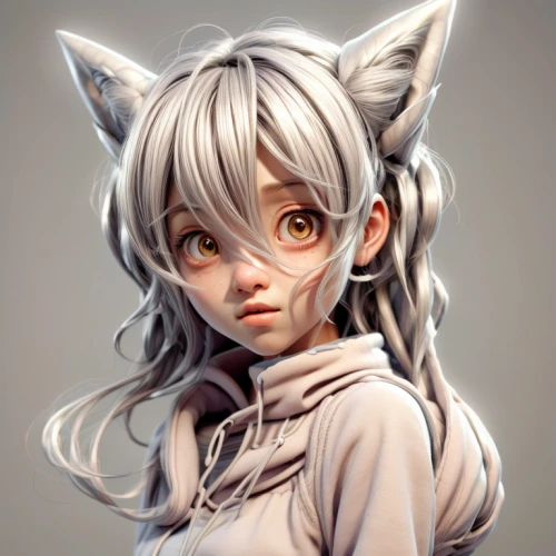 child fox,gray kitty,cute fox,silver tabby,gray cat,fennec,cat child,adorable fox,cat ears,kitsune,fox,little fox,feline,cat,kitty,felidae,cute cat,girl portrait,kitten,mow