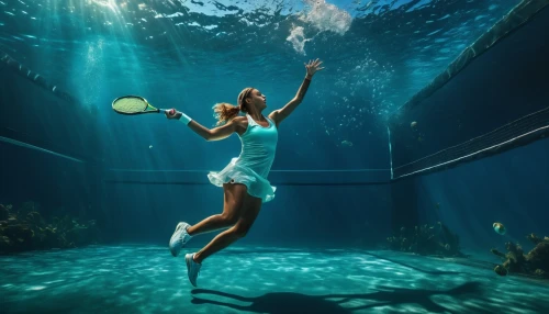 woman playing tennis,underwater sports,underwater background,underwater playground,paddle tennis,under water,under the water,tennis,tennis lesson,tennis player,padel,real tennis,underwater world,water volleyball,underwater,water polo ball,pool cleaning,tennis court,ocean underwater,underwater oasis,Photography,General,Fantasy