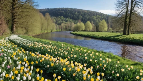 northern black forest,spring nature,daffodil field,tulpenbüten,spring background,wild tulips,springtime background,daffodils,background view nature,black forest,tulips field,meadow landscape,austria,spring meadow,yellow tulips,tulip field,tulip fields,yellow daffodils,tulpenbaum,bucovina romania,Photography,General,Realistic