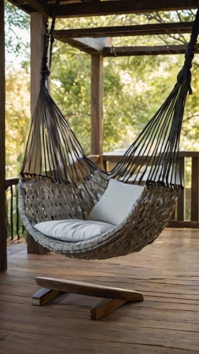 hanging chair,hammock,porch swing,hammocks,sleeper chair,canopy bed,outdoor furniture,chaise longue,wooden swing,hanging swing,chaise lounge,garden swing,tree house hotel,patio furniture,outdoor sofa,camping chair,rocking chair,cocoon,empty swing,chaise,Photography,General,Natural