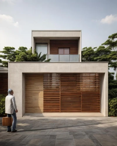 modern house,dunes house,garage door,residential house,wooden facade,folding roof,timber house,garden elevation,landscape design sydney,frame house,contemporary,cubic house,stucco wall,3d rendering,archidaily,garden design sydney,modern architecture,cube house,private house,wooden house,Architecture,Villa Residence,Masterpiece,Vernacular Modernism