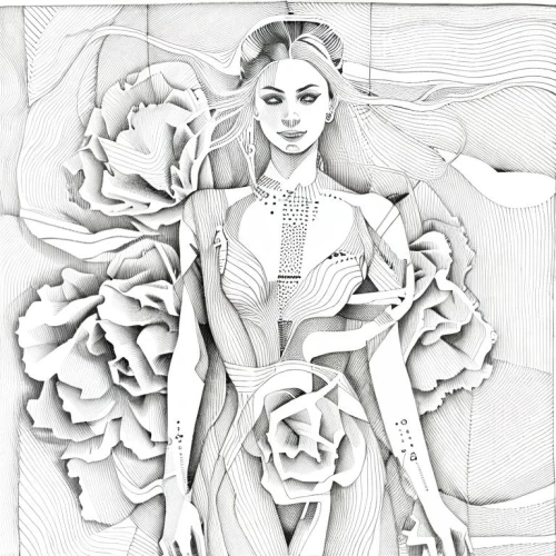 fashion illustration,drawing mannequin,digital drawing,lotus art drawing,digital art,graphite,rose flower drawing,fashion sketch,rose drawing,fashion vector,digital artwork,vintage drawing,coloring page,pencil and paper,girl in flowers,girl drawing,rose flower illustration,art model,digital illustration,illustrator,Design Sketch,Design Sketch,Fine Line Art