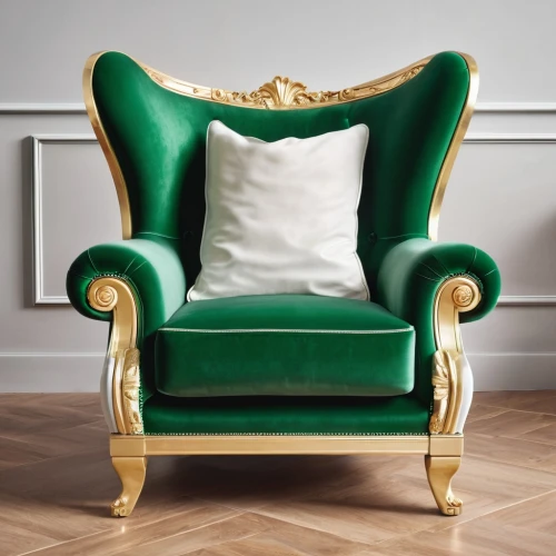 wing chair,armchair,chaise longue,danish furniture,slipcover,seating furniture,antique furniture,greed,chaise lounge,antler velvet,upholstery,chair png,gold stucco frame,soft furniture,chaise,furniture,club chair,loveseat,settee,napoleon iii style,Photography,General,Realistic