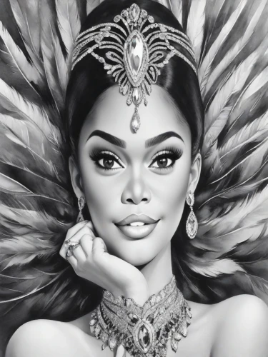 polynesian girl,fantasy portrait,pocahontas,east indian,moana,maori,fantasy art,headdress,feather headdress,havana brown,angel wings,indian,jaya,polynesian,queen crown,indian girl,balinese,indian girl boy,vanessa (butterfly),angel face