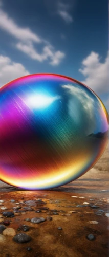 parabolic mirror,torus,giant soap bubble,ufo,paraglider wing,gradient mesh,retina nebula,prismatic,glass sphere,reflector,brauseufo,spinning top,glass wings,airship,futuristic landscape,soap bubble,transparent material,aerostat,wing paraglider inflated,colorful glass,Photography,General,Realistic