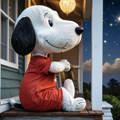 snoopy,peanuts,lawn ornament,stargazing,dog photography,the moon and the stars,pluto,the stars,starry night,dog-photography,smaland hound,toy's story,stars and moon,companion dog,guard dog,stars,dalmatian,cosmos,vigilant dog,mickey mause,Photography,General,Realistic