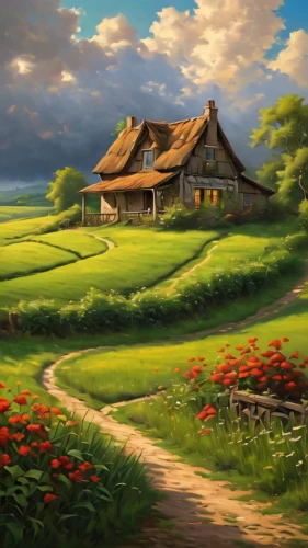 home landscape,rural landscape,landscape background,meadow landscape,farm landscape,lonely house,farm background,salt meadow landscape,country cottage,summer cottage,countryside,green landscape,farm house,cottage,beautiful landscape,nature landscape,red barn,landscape nature,fantasy landscape,little house,Photography,General,Natural