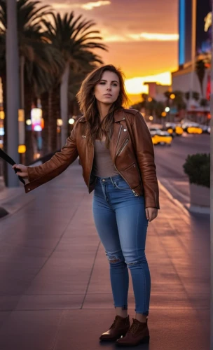 leather jacket,jeans background,las vegas,vegas,leather boots,jean jacket,jeans,photo session at night,denim,girl walking away,denim jeans,denim jacket,woman walking,high jeans,denims,leather,ammo,photographic background,denim background,plus-size model,Photography,General,Realistic