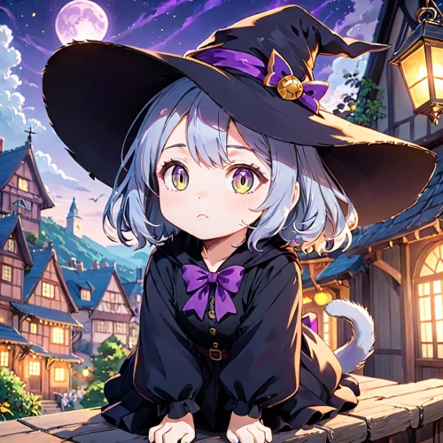 halloween witch,witch's hat icon,halloween banner,halloween background,witch hat,witch,witch ban,halloween wallpaper,witch's hat,witch broom,trick or treat,trick-or-treat,halloween black cat,halloween poster,piko,halloween illustration,celebration of witches,autumn background,magical,halloween scene,Anime,Anime,Traditional