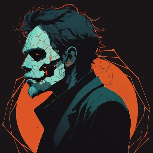 days of the dead,vector illustration,halloween vector character,vector art,halloween illustration,day of the dead,two face,vector graphic,day of the dead icons,skull drawing,scull,halloween background,halloween wallpaper,halloween poster,day of the dead frame,day of the dead skeleton,terminator,digital illustration,skull mask,halloween frankenstein,Illustration,Paper based,Paper Based 19