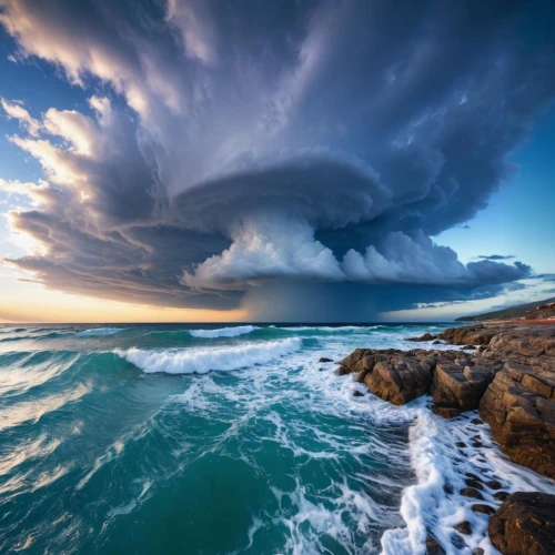 sea storm,storm clouds,water spout,a thunderstorm cell,cloud formation,nature's wrath,meteorological phenomenon,natural phenomenon,cumulonimbus,atmospheric phenomenon,shelf cloud,stormy clouds,south australia,san storm,stormy sea,thundercloud,storm,thunderclouds,storm surge,australia