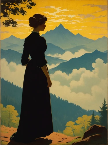 woman silhouette,women silhouettes,the silhouette,travel poster,whistler,woman with ice-cream,mountain scene,silhouette,charlotte cushman,art silhouette,girl with bread-and-butter,cool woodblock images,pilgrim,silhouette of man,austro,sewing silhouettes,the spirit of the mountains,woman holding pie,barbara millicent roberts,mountain vesper,Art,Classical Oil Painting,Classical Oil Painting 14