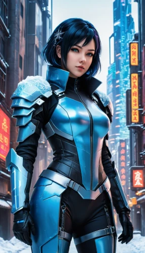 winterblueher,suit of the snow maiden,nova,holly blue,sci fiction illustration,blue enchantress,ice queen,marvel comics,rosa ' amber cover,protective suit,jaya,heroic fantasy,background image,samara,comic book bubble,cg artwork,the snow queen,protective clothing,x men,wall,Conceptual Art,Sci-Fi,Sci-Fi 26