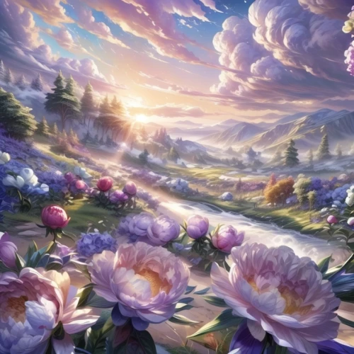 field of flowers,flower field,fantasy landscape,blooming field,sea of flowers,landscape rose,landscape background,flowers field,flower background,cosmos field,splendor of flowers,blanket of flowers,salt meadow landscape,tulip field,fairy world,flowers celestial,everlasting flowers,flower garden,flower painting,fantasy picture