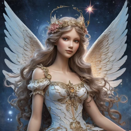 baroque angel,vintage angel,faery,fairy queen,faerie,angel,the angel with the veronica veil,angel girl,christmas angel,virgo,archangel,fairy,zodiac sign libra,angel wings,fairy galaxy,angel figure,rosa 'the fairy,constellation unicorn,love angel,uriel,Illustration,Realistic Fantasy,Realistic Fantasy 02