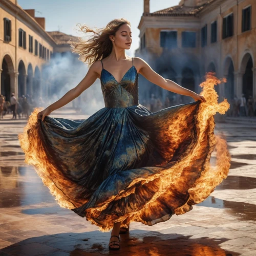 fire dancer,dancing flames,firedancer,fire dance,fire artist,flame spirit,celtic woman,fire-eater,fire angel,dancer,dance,cinderella,fire eater,burning hair,digital compositing,latin dance,fantasy art,girl in a historic way,fantasy picture,flame of fire,Photography,General,Natural