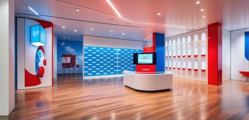 a museum exhibit,artscience museum,conference room,chile house,children's interior,search interior solutions,meeting room,gallery,modern office,sports wall,the coca-cola company,art gallery,home of apple,offices,corporate headquarters,abstract corporate,electronic signage,red and blue,grand anglo-français tricolore,chilean flag,Photography,General,Realistic