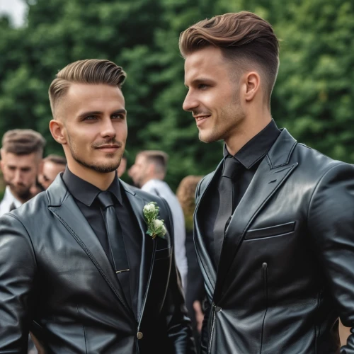 grooms,wedding suit,bridegroom,boutonniere,wedding icons,men's suit,wedding couple,suits,gay love,pompadour,men's wear,groom,gay couple,the groom,walking down the aisle,husbands,wedding details,silver wedding,gay men,wedding photo,Photography,General,Realistic