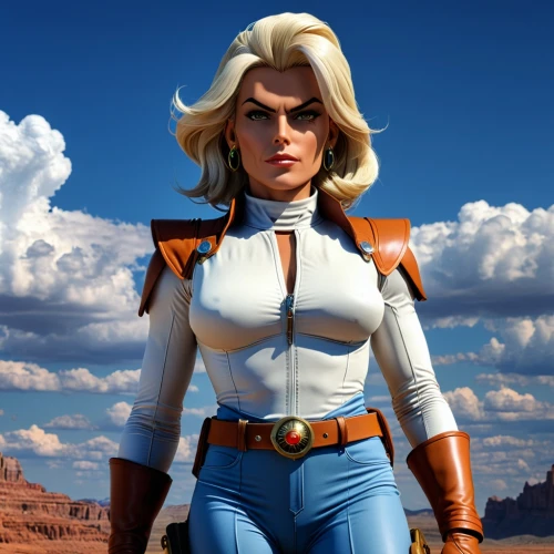 captain marvel,ranger,lady medic,super heroine,head woman,symetra,heidi country,lasso,sheriff,goddess of justice,ronda,strong woman,retro woman,female doctor,el capitan,fantasy woman,nova,cowgirl,tracer,x men,Photography,General,Realistic