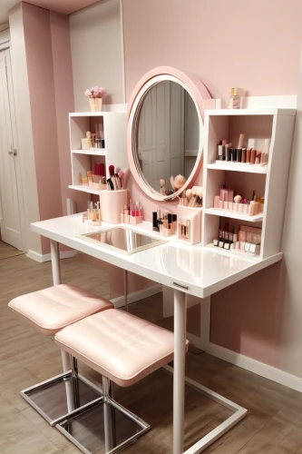 dressing table,beauty room,cosmetics counter,beauty salon,makeup mirror,salon,women's cosmetics,cosmetic products,doll house,the little girl's room,bathroom cabinet,product display,make over,cosmetics,beauty products,consulting room,oil cosmetic,changing table,dressing room,beauty product