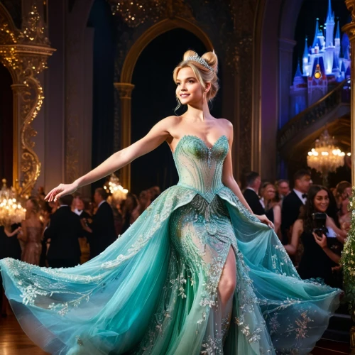 elsa,cinderella,ball gown,cinderella's castle,fairy queen,tiana,shanghai disney,the snow queen,a fairy tale,fairy tale character,fairytale,disney,disney rose,fairy tale,enchanted,enchanting,cinderella castle,fairytales,princess anna,ballroom dance,Photography,General,Fantasy