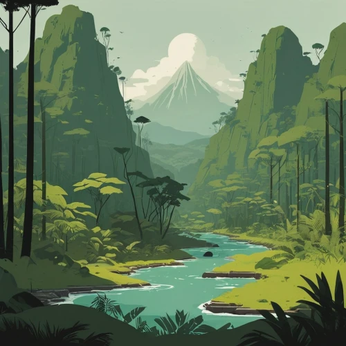 rainforest,mountains,swampy landscape,mountain world,forests,mountain landscape,aaa,landscape background,an island far away landscape,kilimanjaro,mountain scene,jungle,mountainous landscape,tropical greens,mountain,the forests,japanese mountains,japan landscape,high landscape,green landscape,Illustration,Japanese style,Japanese Style 08