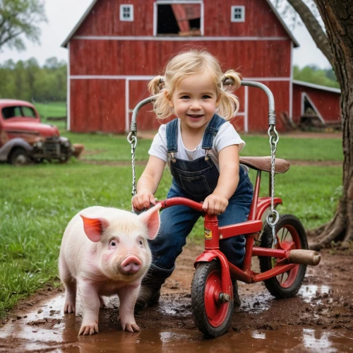 piglet barn,mini pig,farm girl,farm animal,lucky pig,piglets,teacup pigs,farm animals,piglet,farm tractor,farmyard,little girl in pink dress,pig,domestic pig,girl in overalls,farm set,countrygirl,tractor,piggy,farm background,Photography,General,Natural