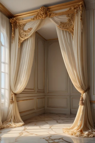 a curtain,curtain,curtains,drapes,window curtain,theater curtains,window treatment,window covering,ornate room,four poster,theatre curtains,theater curtain,canopy bed,window valance,four-poster,french windows,damask,stage curtain,linens,interior decoration,Photography,General,Natural
