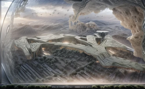 fantasy landscape,futuristic landscape,heroic fantasy,fantasy picture,sci fiction illustration,dragon of earth,digital compositing,fantasy art,virtual landscape,3d fantasy,elves flight,jrr tolkien,terraforming,arcanum,background with stones,backgrounds,the spirit of the mountains,meteora,mountain spirit,landscape background