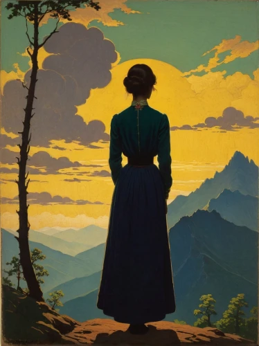 woman silhouette,silhouette of man,the silhouette,pilgrim,silhouette,la violetta,praying woman,women silhouettes,mountain sunrise,woman sitting,man silhouette,art silhouette,the spirit of the mountains,girl with tree,woman holding pie,woman with ice-cream,the evening light,alpine sunset,montana,barbara millicent roberts,Art,Classical Oil Painting,Classical Oil Painting 14