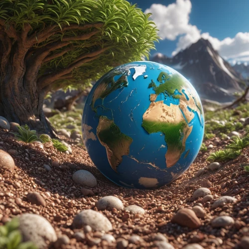 earth in focus,tiny world,terraforming,earth day,mother earth,earth,the earth,ecological footprint,little planet,ecological sustainable development,love earth,planet earth,yard globe,planet earth view,small planet,mountain world,3d background,loveourplanet,environmental sin,world digital painting,Photography,General,Realistic