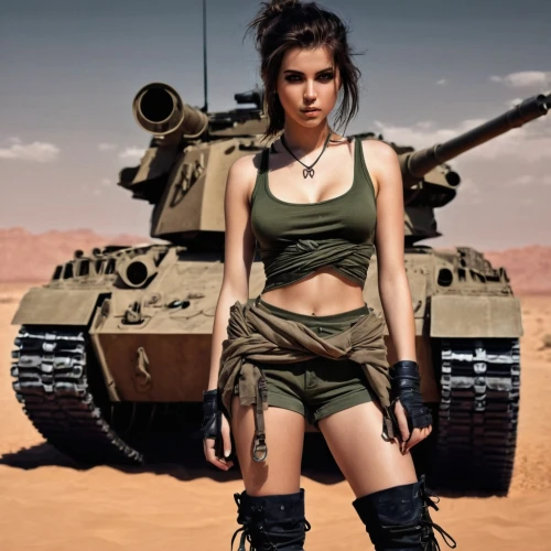 army tank,mad max,american tank,m113 armored personnel carrier,tank,m1a2 abrams,tanks,strong military,desert rose,combat vehicle,metal tanks,m1a1 abrams,female warrior,armored vehicle,hard woman,ballistic vest,army,heavy armour,russian tank,lada,Conceptual Art,Fantasy,Fantasy 34