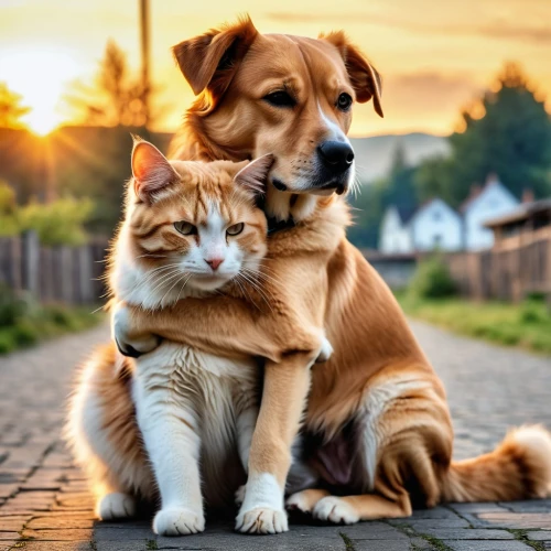 dog - cat friendship,dog and cat,pet vitamins & supplements,cute animals,companion dog,companionship,a heart for animals,the dog a hug,adopt a pet,affection,protecting,animal photography,togetherness,tenderness,best friends,human and animal,animal welfare,hugging,hugs,cat lovers