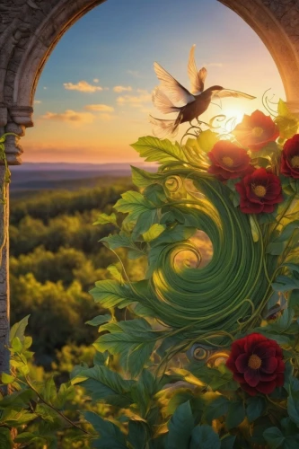 rapunzel,the sleeping rose,a fairy tale,wreath of flowers,rose sleeping apple,fairy tale,way of the roses,rose wreath,disney rose,blooming wreath,tangled,hobbiton,fantasia,children's fairy tale,landscape rose,frame flora,sleeping rose,fantasy picture,3d fantasy,fairy tales,Photography,General,Realistic