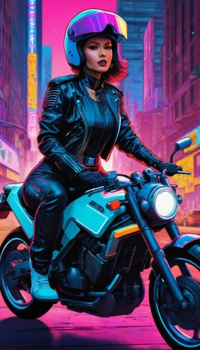 cyberpunk,electric scooter,motorbike,motorcycle,scooter riding,80s,biker,sci fiction illustration,scooters,renegade,scooter,motorcycles,retro girl,retro woman,cg artwork,80's design,vector illustration,ride,e-scooter,black motorcycle,Conceptual Art,Sci-Fi,Sci-Fi 27