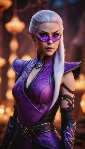 violet head elf,dark elf,monsoon banner,purple background,elsa,show off aurora,purple,violet,sorceress,winterblueher,kadala,la violetta,wall,elaeis,female warrior,huntress,purple skin,male elf,fantasy woman,viola,Photography,General,Cinematic