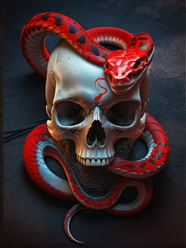 poisonous,skull sculpture,vanitas,serpent,red tailed boa,venetian mask,venomous snake,skull mask,skull allover,kingsnake,pointed snake,snakebite,boa constrictor,emperor snake,masquerade,snake's head,skull bones,constrictor,skull statue,snake charming,Photography,General,Fantasy