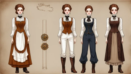 victorian fashion,costume design,women's clothing,steampunk,victorian style,women clothes,folk costume,victorian lady,country dress,ladies clothes,dressmaker,sewing pattern girls,the victorian era,steampunk gears,fashion design,knitting clothing,overskirt,female doll,hipparchia,main character,Unique,Design,Character Design