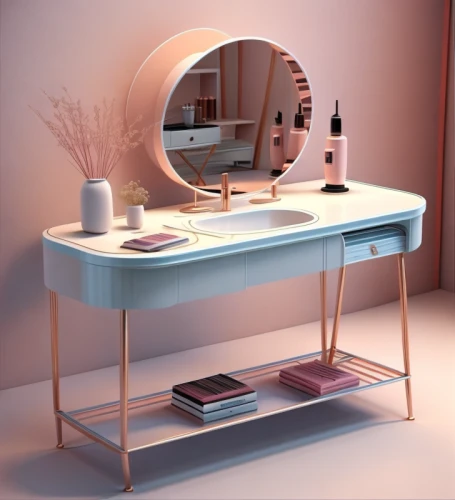 dressing table,makeup mirror,toilet table,beauty room,cosmetics counter,magic mirror,writing desk,set table,the mirror,bathroom cabinet,wood mirror,washbasin,bedside table,women's cosmetics,mirror frame,cosmetics,wooden desk,folding table,nightstand,parabolic mirror