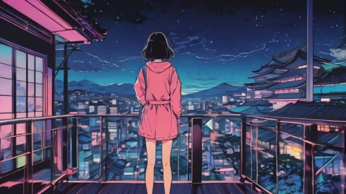 city lights,citylights,sidonia,aesthetic,clear night,falling stars,atmosphere,shirakami-sanchi,above the city,dream world,芦ﾉ湖,night sky,tokyo city,nightsky,starry sky,falling star,to be alone,stargazing,nighttime,nights,Illustration,Japanese style,Japanese Style 04