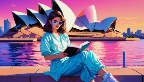 sydney opera house,opera house sydney,sydney opera,vivid sydney,sydney,sydney australia,sydney harbour,world digital painting,sydneyharbour,opera house,sydney outlook,australia,australia aud,sydney skyline,nsw,girl studying,sci fiction illustration,travel poster,semper opera house,fantasy picture,Conceptual Art,Sci-Fi,Sci-Fi 28