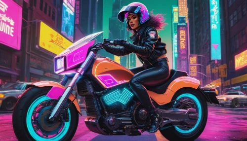 cyberpunk,electric scooter,e-scooter,motorbike,scooter,renegade,scooter riding,ktm,scooters,vector girl,motorcycle,motor scooter,80s,neon,nova,nico,neon arrows,80's design,biker,black motorcycle,Conceptual Art,Sci-Fi,Sci-Fi 27