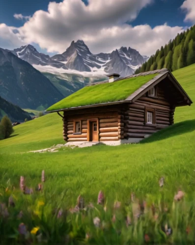 mountain hut,small cabin,house in mountains,alpine pastures,alpine hut,mountain huts,wooden hut,home landscape,log cabin,small house,swiss house,alpine meadow,log home,house in the mountains,the cabin in the mountains,swiss alps,lonely house,meadow landscape,miniature house,little house